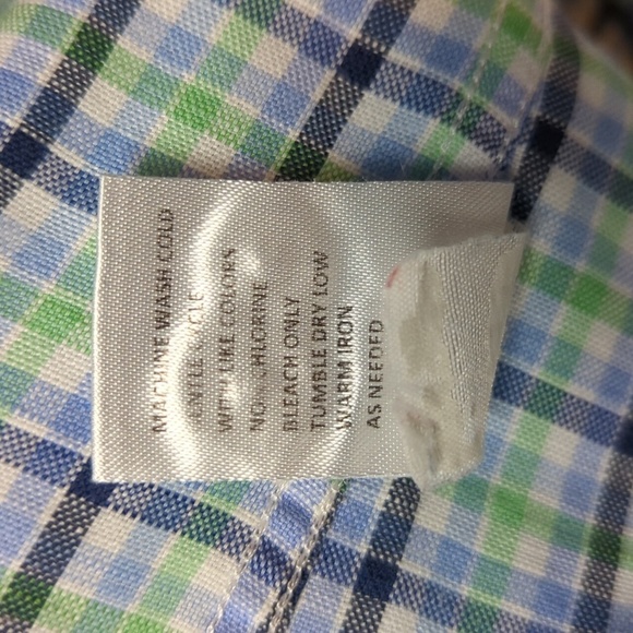 Johnnie-O Plaid Linen Blend Button Up Shirt - Picture 9 of 9